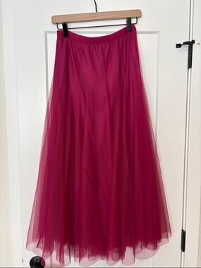 Chicwish Fuchsia Tulle Maxi Skirt